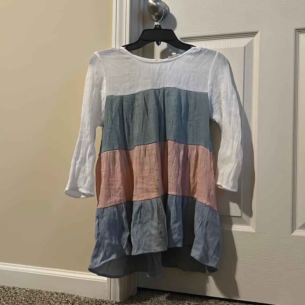 Color block tunic top